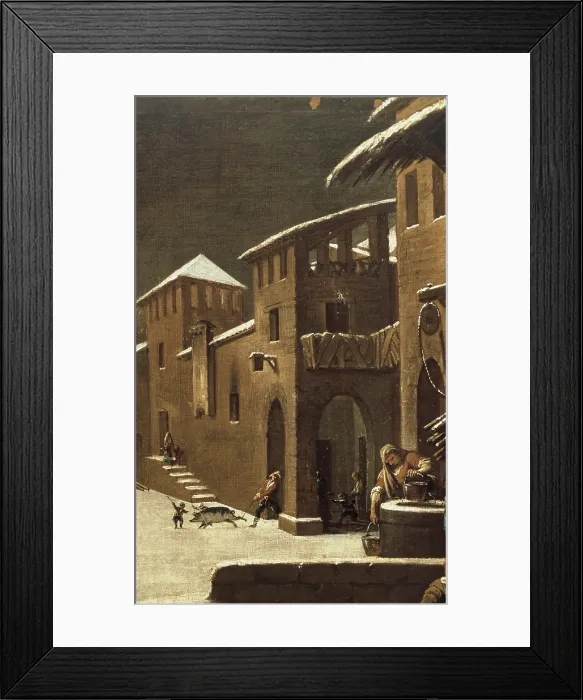 Framed Print : VILADOMAT i MANALT, Antoni (1678-1755). The Winter. Center detail. Baroque art. Oil on canvas. SPAIN. Barcelona. National Art Museum of Catalonia. - P
