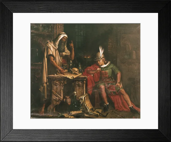 Framed Print : Don Pedro el Cruel consultando un horoscopo (Peter of Castile, the Cruel, looking up an horoscope). Romanticism. Oil on canvas. SPAIN. CAdiz. Museo de CAdiz. - P Framed Print : Don Pedro el Cruel consultando un horoscopo (Peter of Castile, the Cruel, looking up an horoscope). Romanticism. Oil on canvas. SPAIN. CAdiz. Museo de CAdiz. - P
