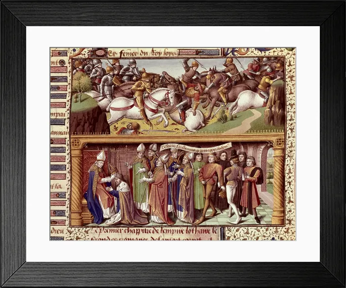 Framed Print : VINCENT of BEAUVAIS (1190-1264). Speculum historiale. ca. 1460 Framed Print : VINCENT of BEAUVAIS (1190-1264). Speculum historiale. ca. 1460