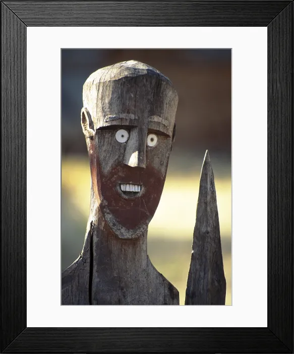 Framed Print : ETHIOPIA. SOUTHERN NATIONS. Konso. Waga, funeral statue of the Konso. African art. - Fabrizio Finetti / Iberfoto / Everett Collection (579896)**US SALES ONLY**