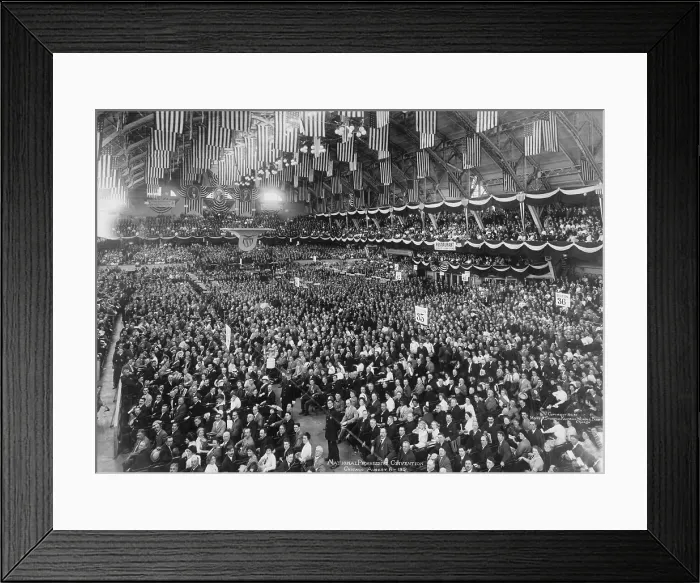 Framed Print : 1912 National Progressive Convention nominated ex-President Theodore Roosevelt