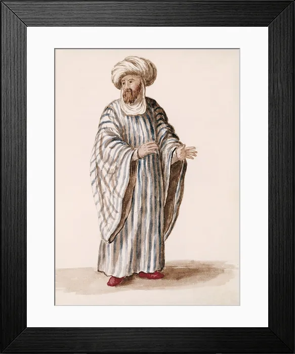 Framed Print : Turkish merchant. Watercolour. ITALY. Venice. Museo Correr. - BeBa / Iberfoto / Everett Collection (580000)**US SALES ONLY** Framed Print : Turkish merchant. Watercolour. ITALY. Venice. Museo Correr. - BeBa / Iberfoto / Everett Collection (580000)**US SALES ONLY**