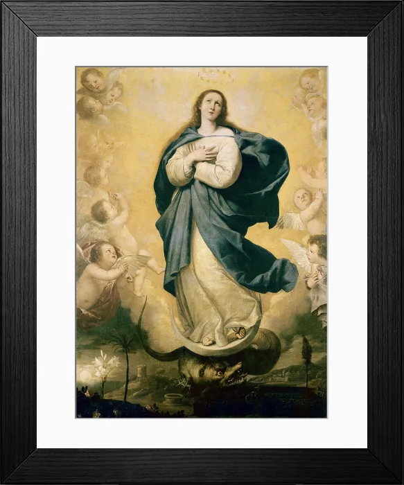 Framed Print : RIBERA, Jose (1588-1652). Immaculate Conception. 1st half 17th c. Baroque art. Oil on canvas. SPAIN. Madrid. Prado Museum Framed Print : RIBERA, Jose (1588-1652). Immaculate Conception. 1st half 17th c. Baroque art. Oil on canvas. SPAIN. Madrid. Prado Museum
