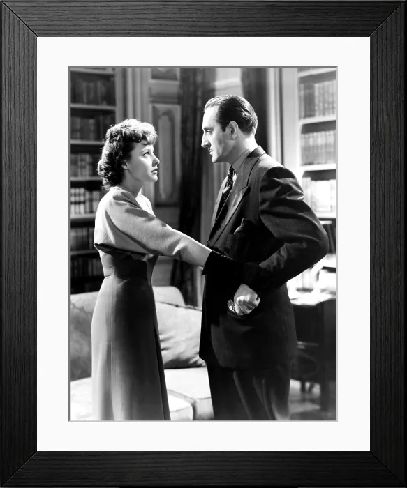 Framed Print : FINGERS AT THE WINDOW, from left, Laraine Day, Basil Rathbone, 1942 Framed Print : FINGERS AT THE WINDOW, from left, Laraine Day, Basil Rathbone, 1942