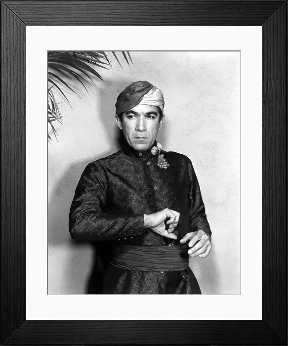 Framed Print : EAST OF SUMATRA, Anthony Quinn, 1953 Framed Print : EAST OF SUMATRA, Anthony Quinn, 1953