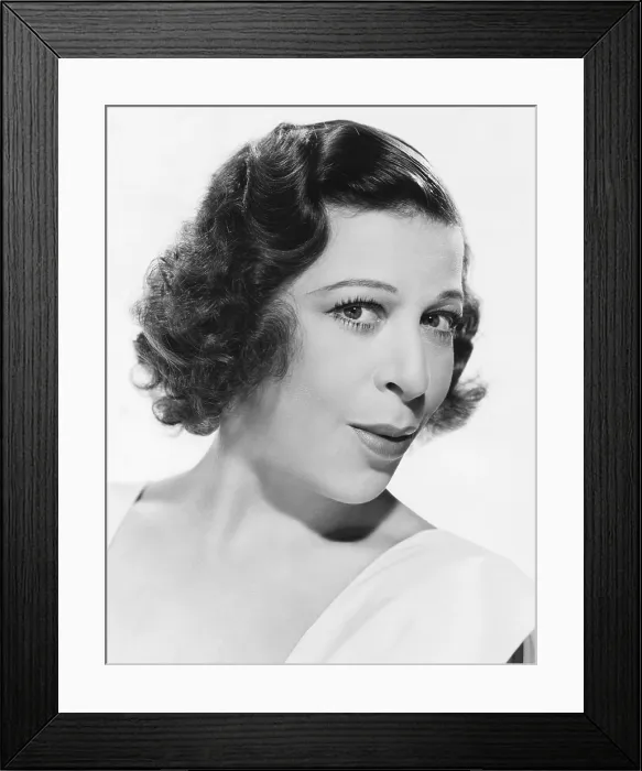 Framed Print : EVERYBODY SING, Fannie Brice, photo by Clarence Bull, 1938