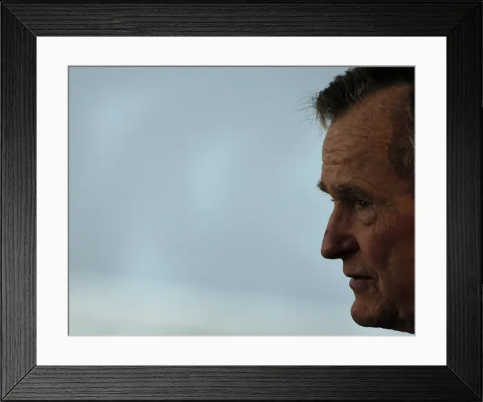 Framed Print : Former President George H.W. Bush at the christening ceremony of the USS George H.W. Bush at in Newport News Virginia. Oct. 7 2006 Framed Print : Former President George H.W. Bush at the christening ceremony of the USS George H.W. Bush at in Newport News Virginia. Oct. 7 2006