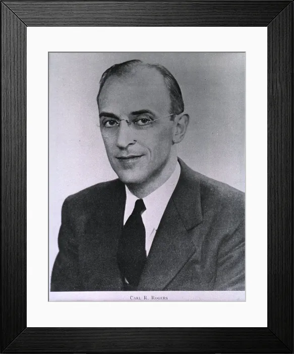 Framed Print : Carl Ransom Rogers, (1902-1987), American psychologist, advocated client-centered therapy