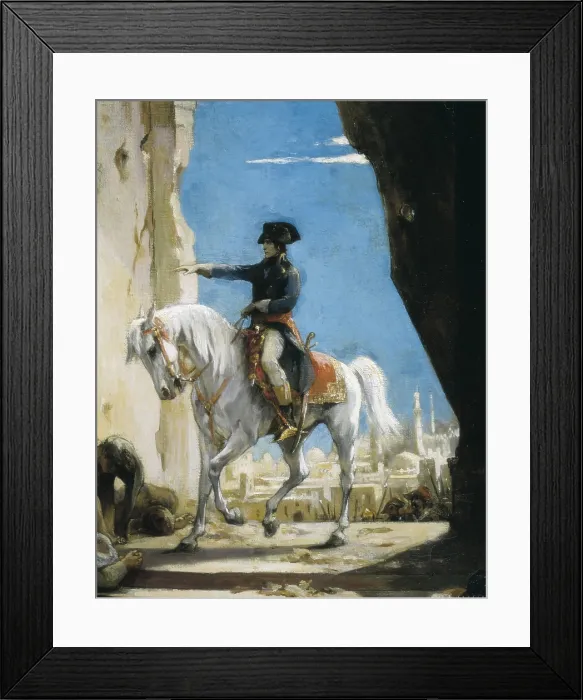 Framed Print : LEVY, Henri Leopold (1840-1904). Napoleon Bonaparte in the Grand Mosque at Cairo in 1798 during the Campaign in Egypt and Syria. Painting ca. 1890. Detail. Academicism