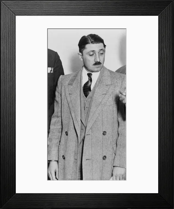 Framed Print : Frank Nitti 1881-1943 Chicago gangster who was convicted of tax evasion with Al Capone
