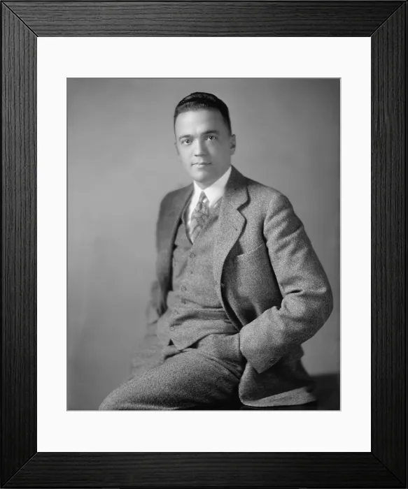 Framed Print : Young J. Edgar Hoover ca. 1925 as he was rising in the government's Bureau of Investigation in the 1920's