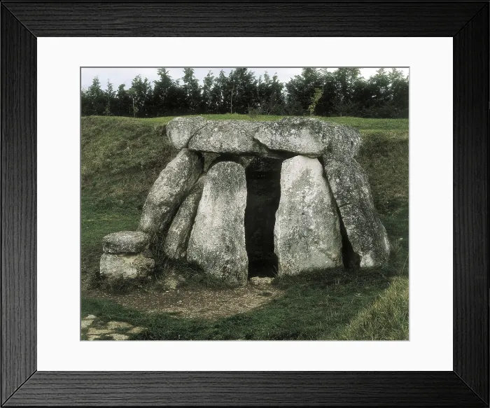 Framed Print : SPAIN. San MillAn. Eguilaz. Dolmen of Aizkomendi. Neolithic art. Architecture. - J. Bedmar / Iberfoto / Everett Collection (502510)**US SALES ONLY**