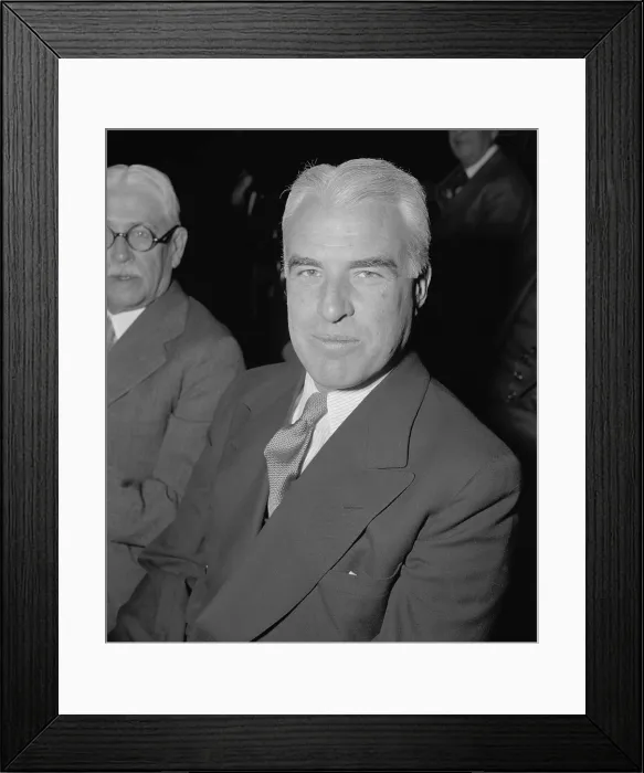 Framed Print : Edward Stettinius, Chairman of U.S. Steel, May 17, 1939. He would testify before the Monopoly Committee. (BSLOC_2013_7_119)