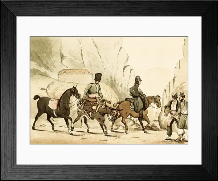 Framed Print : Spain (19th c.). Staff officer and his servant. Litography. SPAIN. Donostia. Military Historical Museum. AISA / Everett Collection**US SALES ONLY** Framed Print : Spain (19th c.). Staff officer and his servant. Litography. SPAIN. Donostia. Military Historical Museum. AISA / Everett Collection**US SALES ONLY**