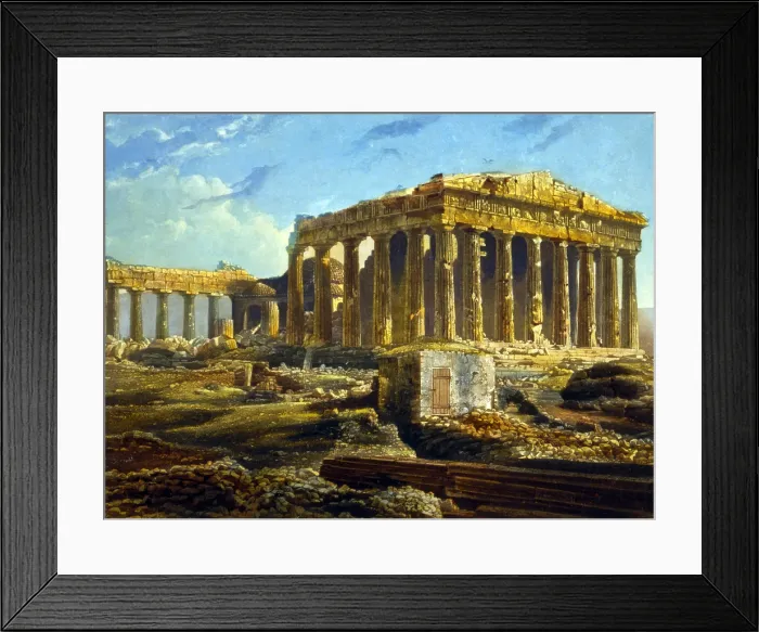 Framed Print : The Parthenon, Athens, Greece, print dated 1842 Framed Print : The Parthenon, Athens, Greece, print dated 1842