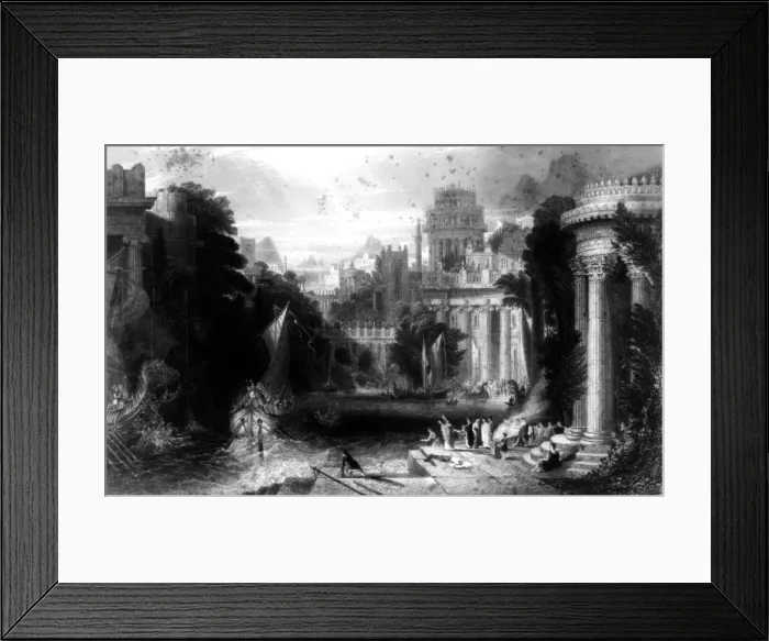 Framed Print : Ancient Greece, print dated 1860s Framed Print : Ancient Greece, print dated 1860s