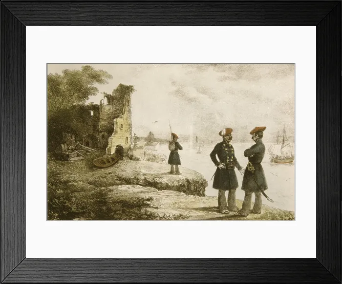 Framed Print : Spain (19th c.). Carlist Wars. Album of the Carlist troops of the North. Battalion of volunteers of Madrid. Litography. Private Collection Framed Print : Spain (19th c.). Carlist Wars. Album of the Carlist troops of the North. Battalion of volunteers of Madrid. Litography. Private Collection