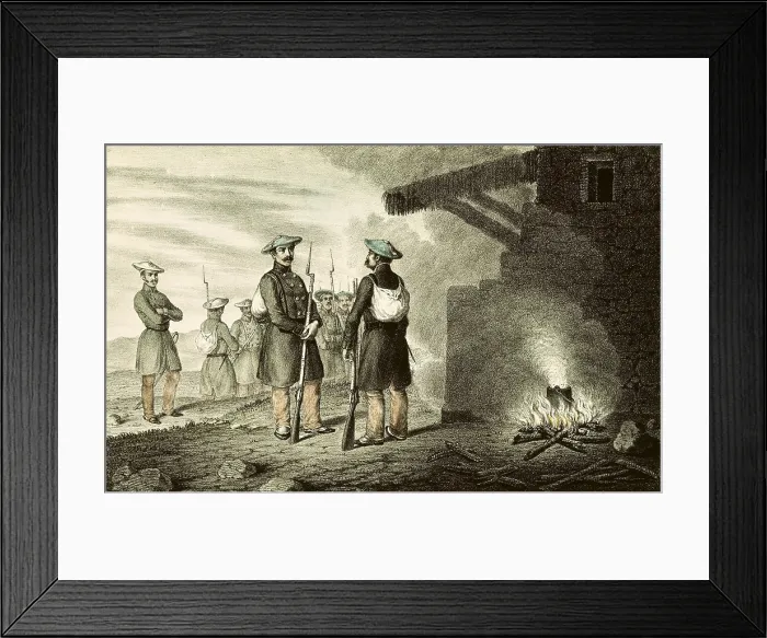 Framed Print : Spain (19th c.). Carlist Wars. Album of the Carlist troops of the North. Infantry from Gipuzkoa. Litography. SPAIN. Donostia. Military Historical Museum Framed Print : Spain (19th c.). Carlist Wars. Album of the Carlist troops of the North. Infantry from Gipuzkoa. Litography. SPAIN. Donostia. Military Historical Museum