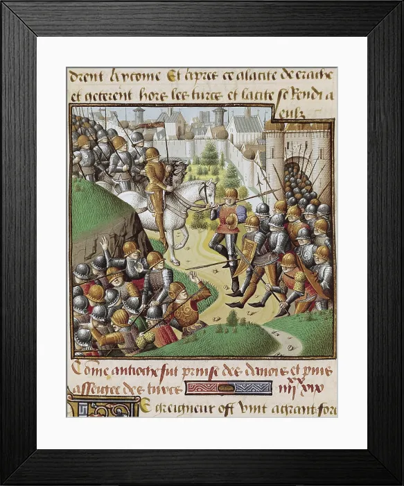 Framed Print : VINCENT of BEAUVAIS (1190-1264). Speculum historiale. ca. 1460. First Crusade. Siege of Antioch Framed Print : VINCENT of BEAUVAIS (1190-1264). Speculum historiale. ca. 1460. First Crusade. Siege of Antioch