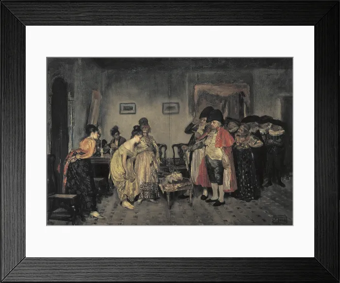Framed Print : JIMENEZ ARANDA, Jose (1837-1903). The Corregidor Visiting a Shady Reputation House. Costumbrism. Oil on canvas. - CAGP / Iberfoto / Everett Collection (138281)**US SALES ONLY** Framed Print : JIMENEZ ARANDA, Jose (1837-1903). The Corregidor Visiting a Shady Reputation House. Costumbrism. Oil on canvas. - CAGP / Iberfoto / Everett Collection (138281)**US SALES ONLY**
