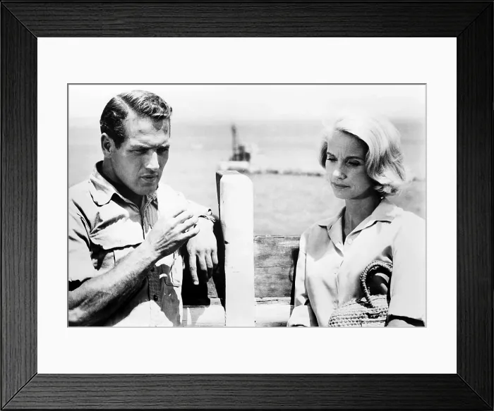 Framed Print : EXODUS, from left, Paul Newman, Eva Marie Saint, 1960
