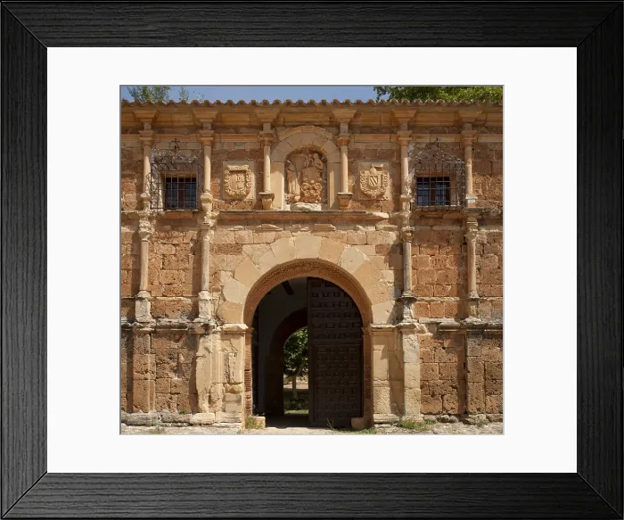 Framed Print : SPAIN. Nuevalos. Monasterio de Piedra' (Rock Monastery). Hospice facade. Cistercian art. - Paul Maeyaert / Iberfoto / Everett Collection (137936)**US SALES ONLY**