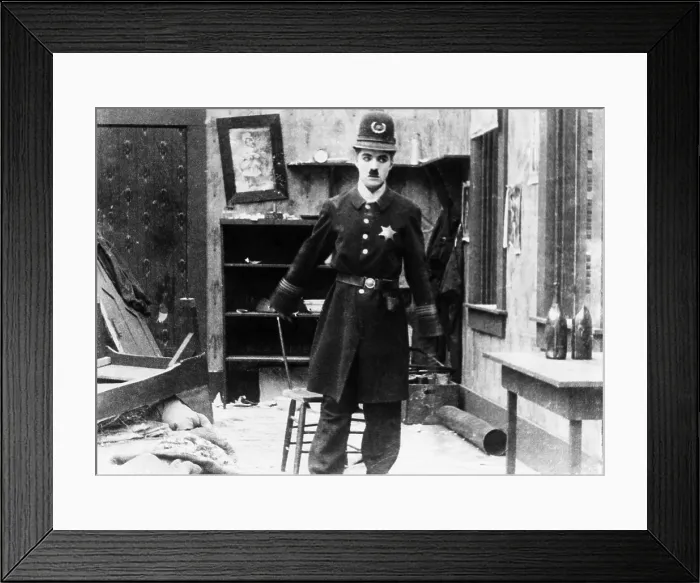Framed Print : EASY STREET, Charles Chaplin, 1917