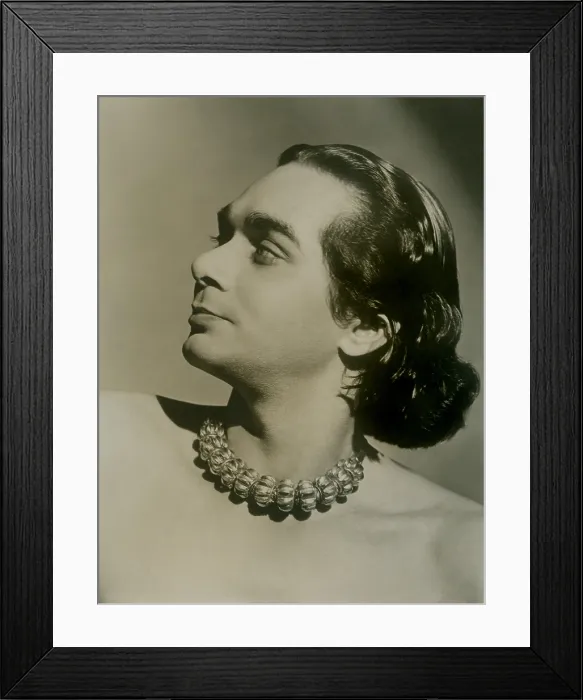 Framed Print : Uday Shankar (1900-1977), Indian dancer and choreographer