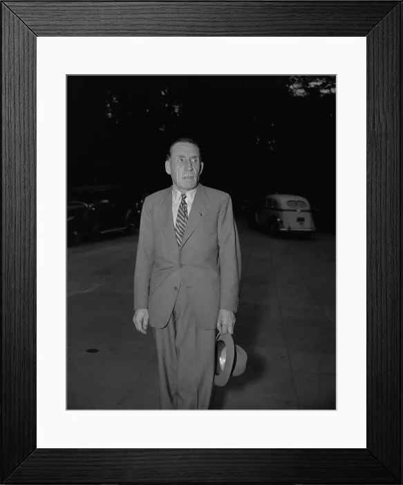 Framed Print : Louis Renault, French automaker met with FDR, June 11, 1940. His meeting with the President was a prelude meeting American industrialists
