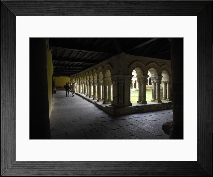 Framed Print : SPAIN. Santillana de Mar. The cloister of the Collegiate church. Romanesque art12th c. Romanesque art. Rafa Prez / AISA / Everett Collection (188209)**US SALES ONLY**