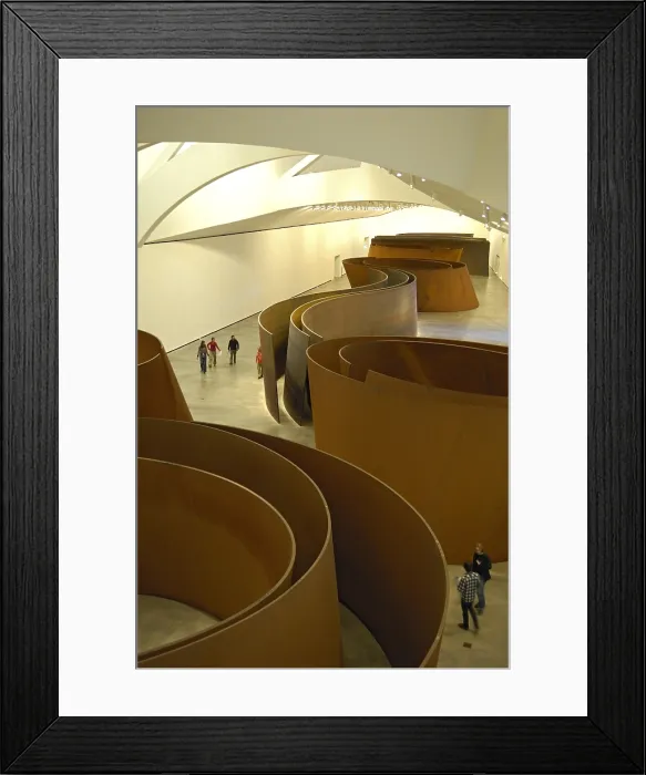 Framed Print : SPAIN. Bilbao. Guggenheim Museum Bilbao. Interior sight. Rafa Prez / AISA / Everett Collection - Image has fine art copyright
