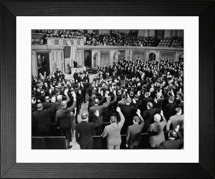 Framed Print : 76th Congress taking the oath of office. Jan. 1939. (BSLOC_2013_7_142)