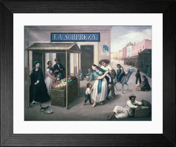 Framed Print : ARRIETA, Jose Agustin (1802-1874). The Surprise. 1850. Oil on canvas. MEXICO. Mexico City. Chapultepec Castle. - J. Bedmar / Iberfoto / Everett Collection (226491)**US SALES ONLY** Framed Print : ARRIETA, Jose Agustin (1802-1874). The Surprise. 1850. Oil on canvas. MEXICO. Mexico City. Chapultepec Castle. - J. Bedmar / Iberfoto / Everett Collection (226491)**US SALES ONLY**