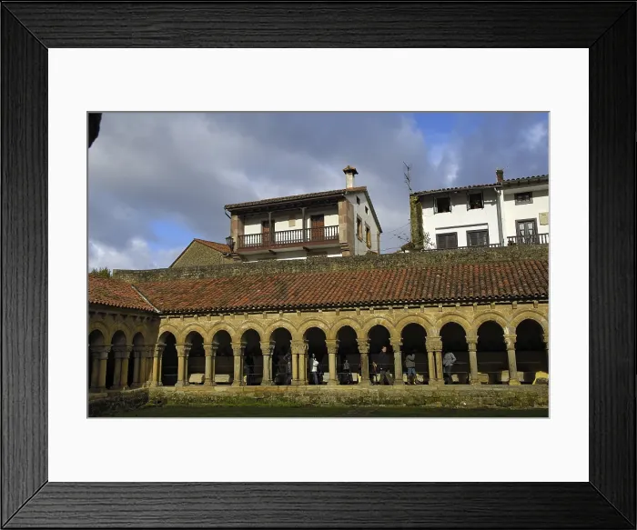 Framed Print : SPAIN. Santillana de Mar. The cloister of the Collegiate church. Romanesque art12th c. Romanesque art. Rafa Prez / AISA / Everett Collection (188204)**US SALES ONLY**