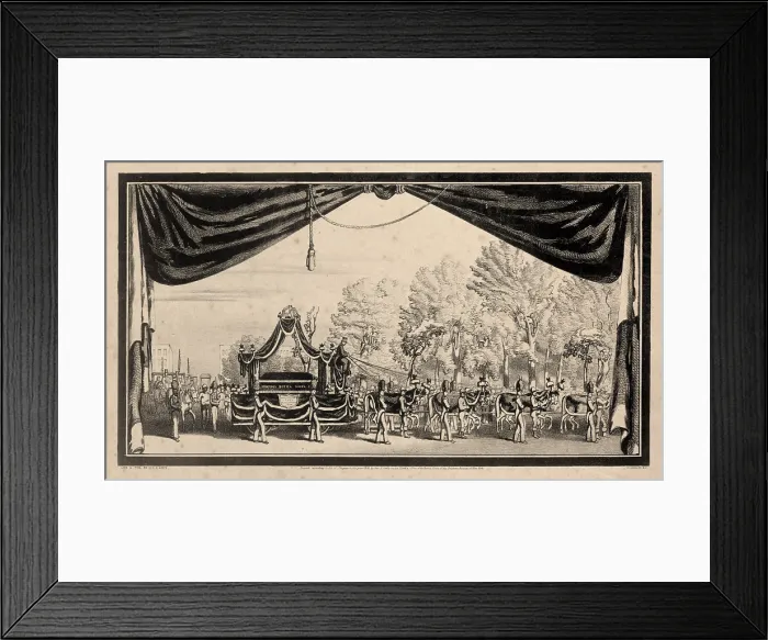 Framed Print : Zachary Taylor. Grand funeral pageant at New York July 23, 1850, in honor of the memory of Major General Zachary Taylor 12th president of the United States
