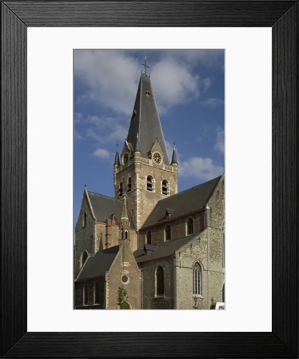 Framed Print : BELGIUM. Geraardsbergen. St. Bartholomeus Church (Sint-Bartholomeuskerk). 1880-1896. Neo-Gothic. - Paul Maeyaert / Iberfoto / Everett Collection (139973)**US SALES ONLY** Framed Print : BELGIUM. Geraardsbergen. St. Bartholomeus Church (Sint-Bartholomeuskerk). 1880-1896. Neo-Gothic. - Paul Maeyaert / Iberfoto / Everett Collection (139973)**US SALES ONLY**