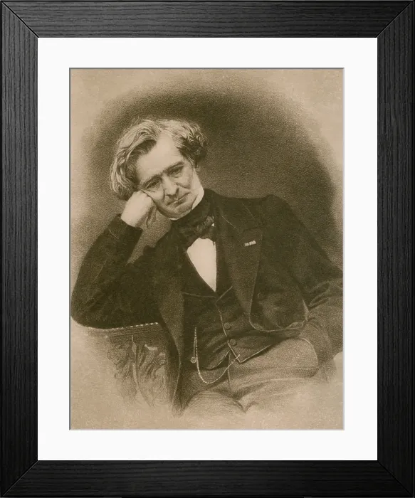 Framed Print : Hector Berlioz (1803-1869) French romantic composer. Engraving from an 1896 photograph by Pierre Petit Framed Print : Hector Berlioz (1803-1869) French romantic composer. Engraving from an 1896 photograph by Pierre Petit