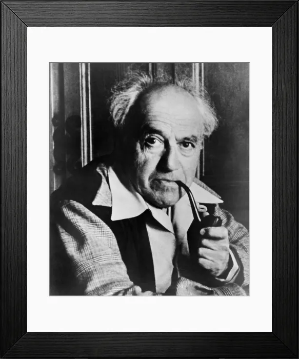 Framed Print : Ernest Bloch (1880-1959) Swiss born American composer, who wove Jewish themes into his music. He permanently settled in the United States in 1939. 1952 portrait Framed Print : Ernest Bloch (1880-1959) Swiss born American composer, who wove Jewish themes into his music. He permanently settled in the United States in 1939. 1952 portrait