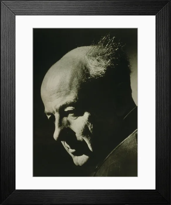 Framed Print : Henry Cowell (1897-1965), experimental modernist American composer, wrote for traditional instruments in unconventional ways, producing unexpected sounds