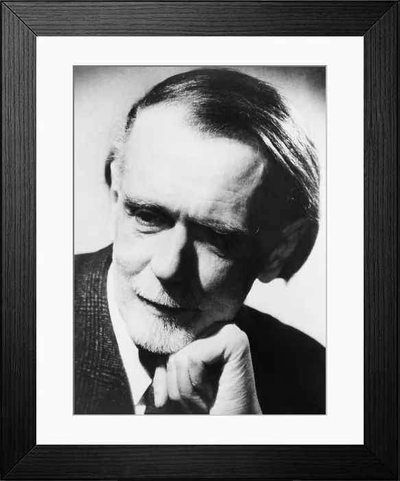 Framed Print : Zoltan Kodaly (1882-1967), Hungarian composer studied and made early recordings of Eastern European folk songs from 1905-1914