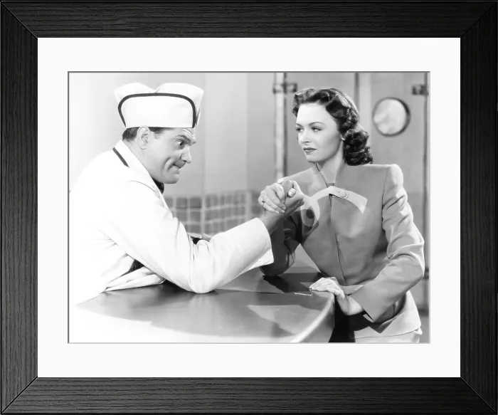Framed Print : THOUSANDS CHEER, from left: Red Skelton, Donna Reed, 1943