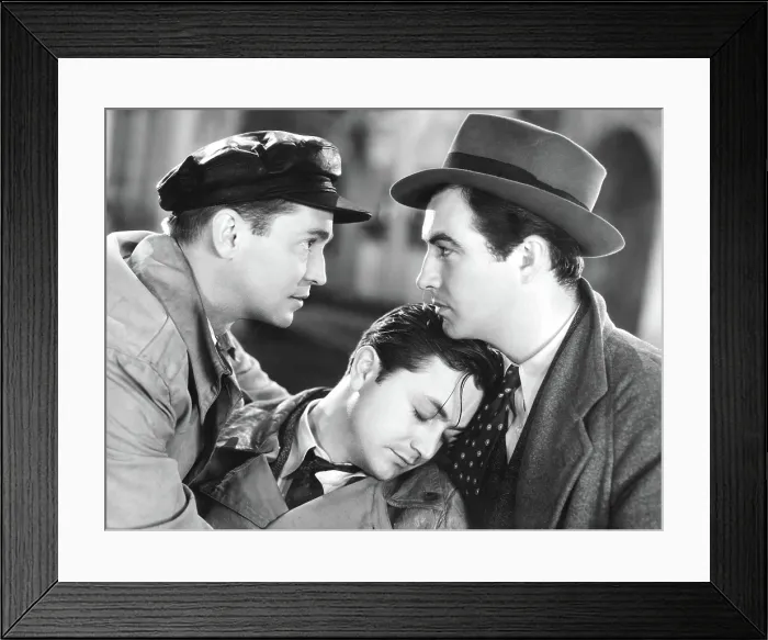 Framed Print : THREE COMRADES, Franchot Tone, Robert Young, Robert Taylor, 1938