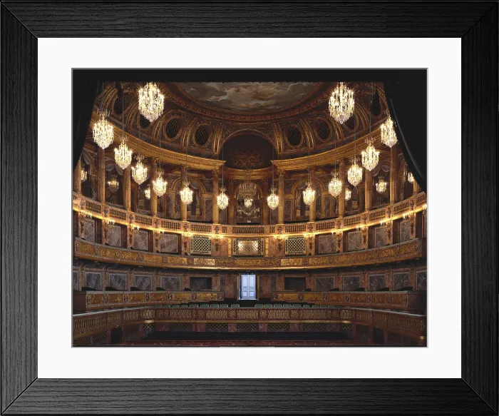 Framed Print : Gabriel, Ange-Jacques (1698-1782). Versailles Royal Opera. 1765 - 1770. FRANCE. Versailles. Palace of Versailles. Hall of the Opera. Rococo. Architecture