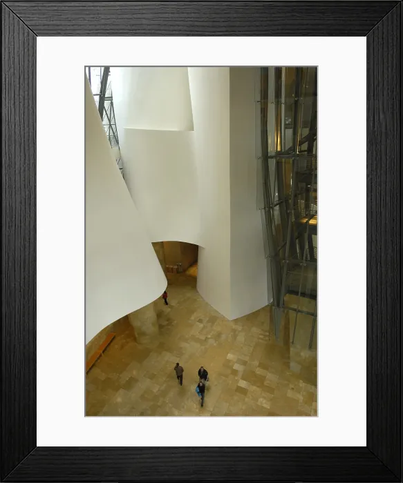 Framed Print : SPAIN. Bilbao. Guggenheim Museum Bilbao. Interior sight. Architecture. Rafa Prez / AISA / Everett Collection - Image has fine art copyright