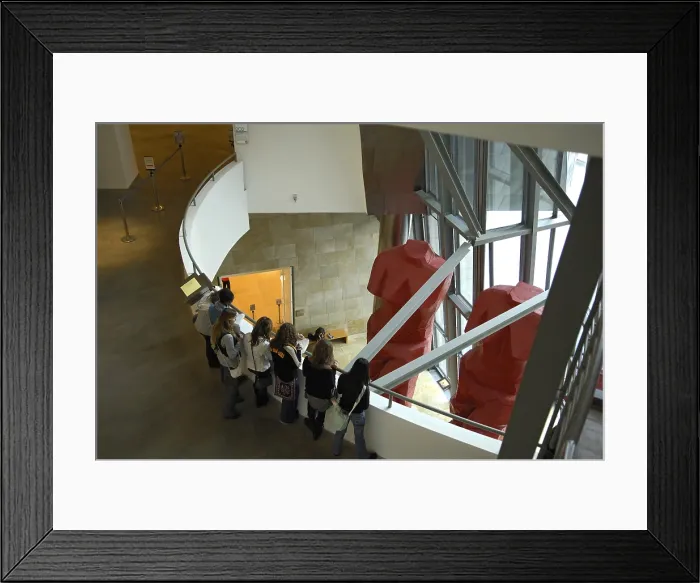 Framed Print : SPAIN. Bilbao. Guggenheim Museum Bilbao. Interior sight. Rafa Prez / AISA / Everett Collection - Image has fine art copyright