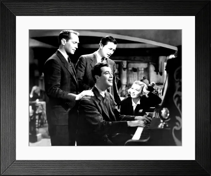 Framed Print : THREE COMRADES, Franchot Tone, Robert Young, Robert Taylor, Margaret Sullavan, 1938