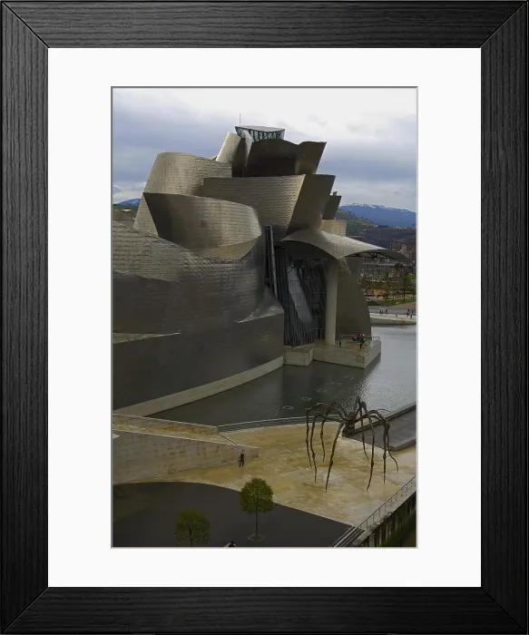 Framed Print : SPAIN. Bilbao. Guggenheim Museum Bilbao. Exterior sight. Architecture. Rafa Prez / AISA / Everett Collection - Image has fine art copyright