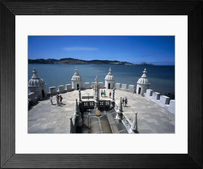 Framed Print : ARRUDA, Francisco de (?-1547). Tower of Belem. 1514-1520. PORTUGAL. Lisbon. Santa Maria de Belem. - Alfons Rodriguez / Iberfoto / Everett Collection (235056)**US SALES ONLY**