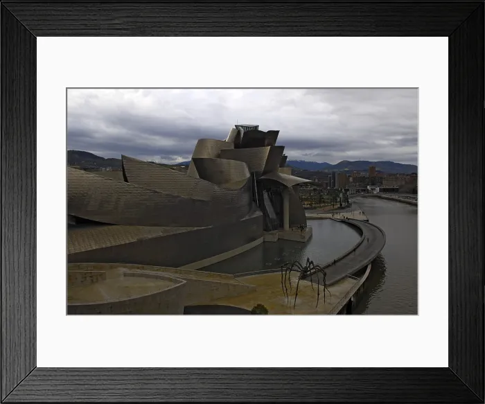 Framed Print : SPAIN. Bilbao. Guggenheim Museum Bilbao. Exterior sight. Architecture. Rafa Prez / AISA / Everett Collection - Image has fine art copyright