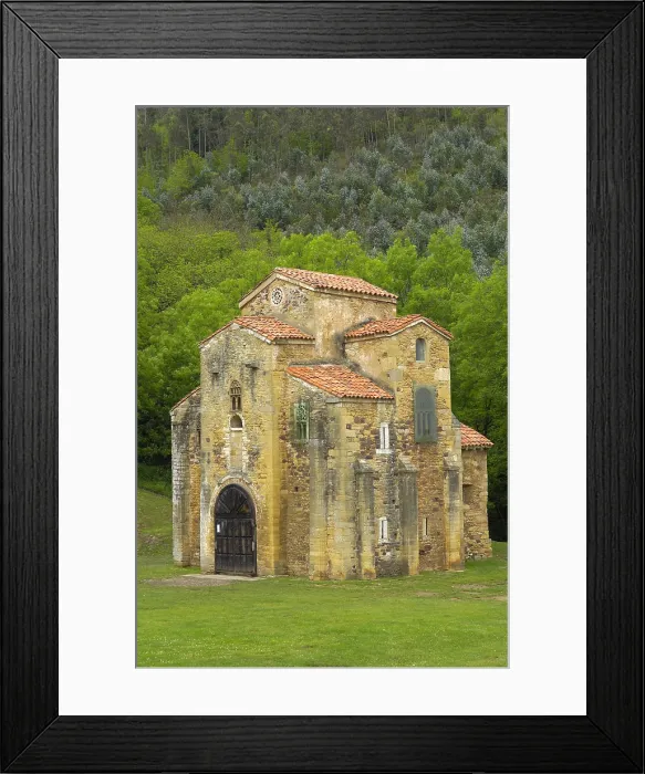 Framed Print : SPAIN. Oviedo. Church of St. Michael of Lillo. PreRomanesque. Asturian art9th c. Asturian Pre-Romanesque art. Architecture Framed Print : SPAIN. Oviedo. Church of St. Michael of Lillo. PreRomanesque. Asturian art9th c. Asturian Pre-Romanesque art. Architecture